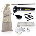 BROWSXPERT Electric Mixer Kit – Pigment Mixer Machine, 5 Mixing Sticks Stirring Tool for Pigment, Henna & Tinting + Bowl, Brush, 6 Stencils & 3 Sticky Rulers – Skin Prep & Mapping Accesories