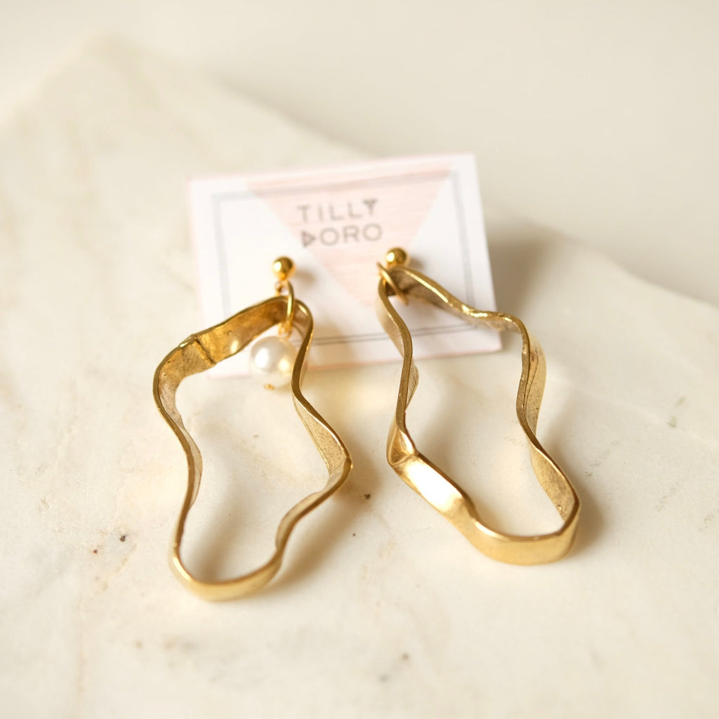 puddle earrings