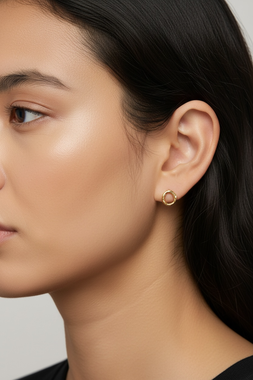 Open Circle Studs