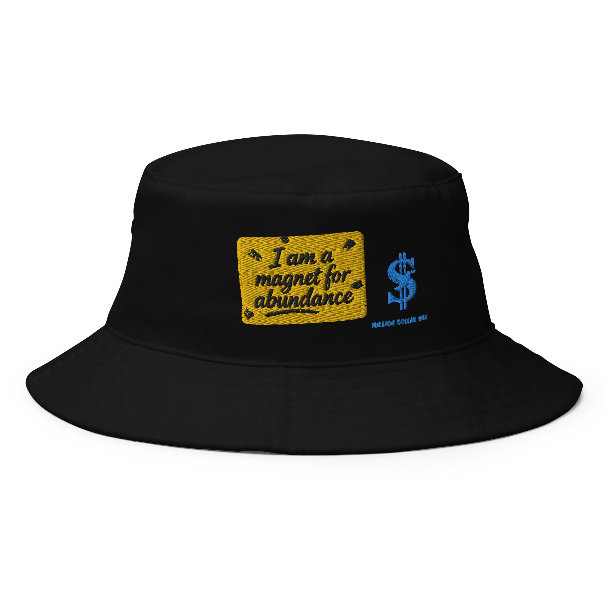 Cotton Twill Bucket Hat With Eyelets Breathable Sun Protection