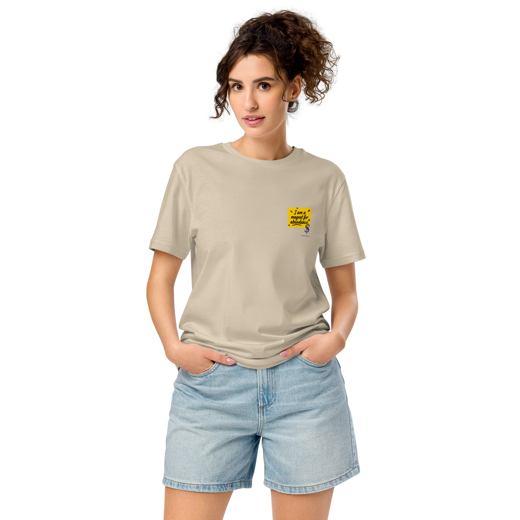 Magnetic Abundance Organic Unisex Midweight Cotton T Shirt