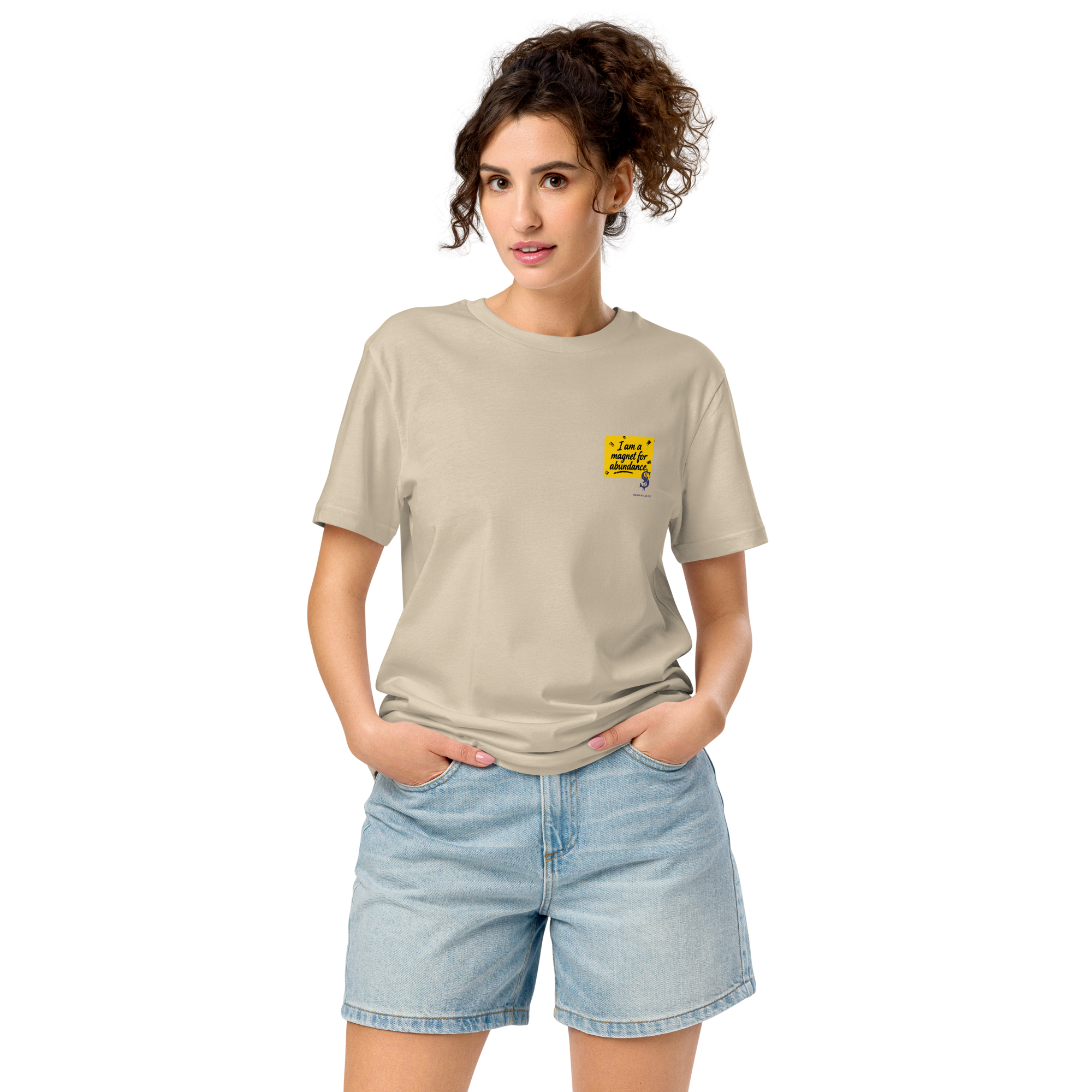 Magnetic Abundance Organic Unisex Midweight Cotton T Shirt
