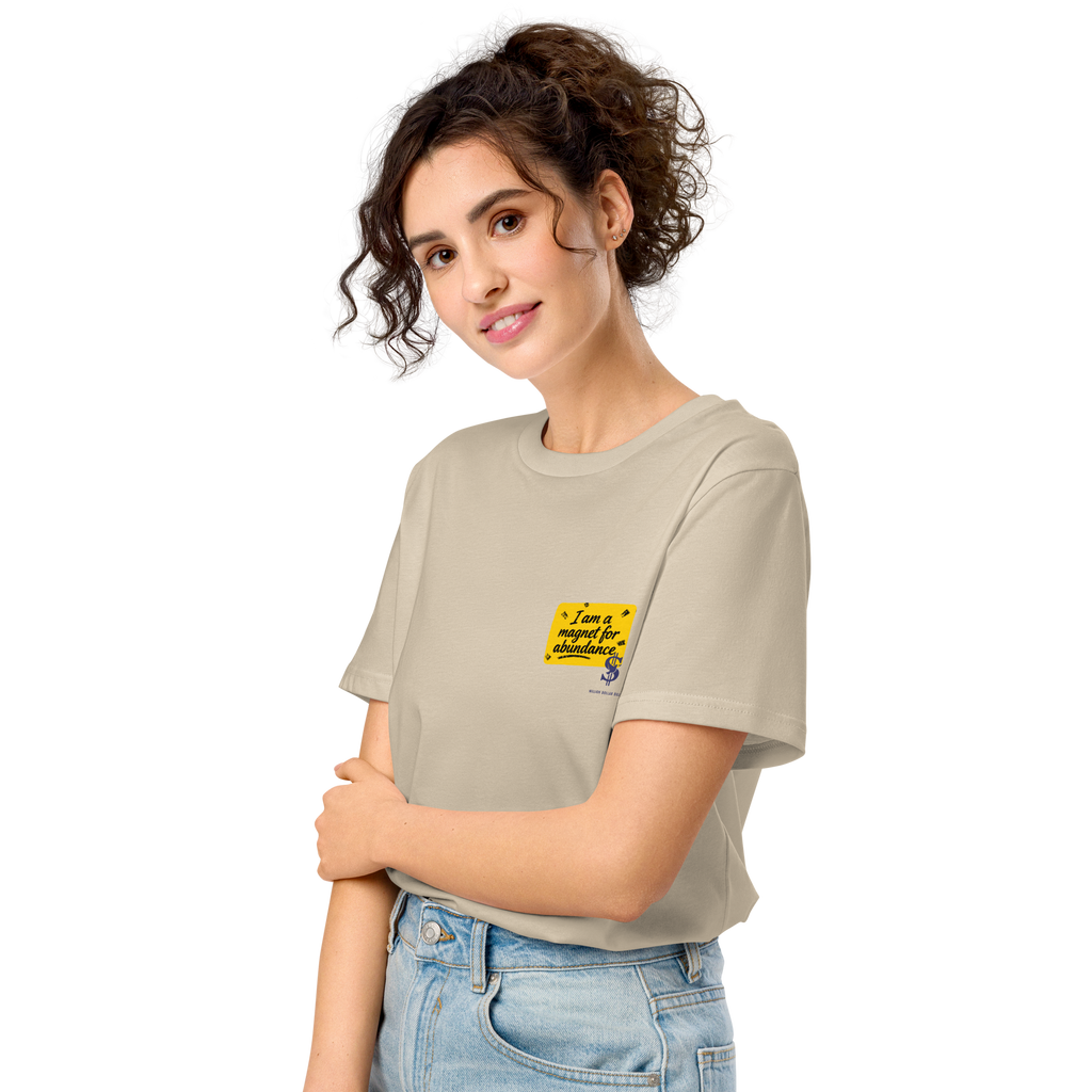Magnetic Abundance Organic Unisex Midweight Cotton T Shirt