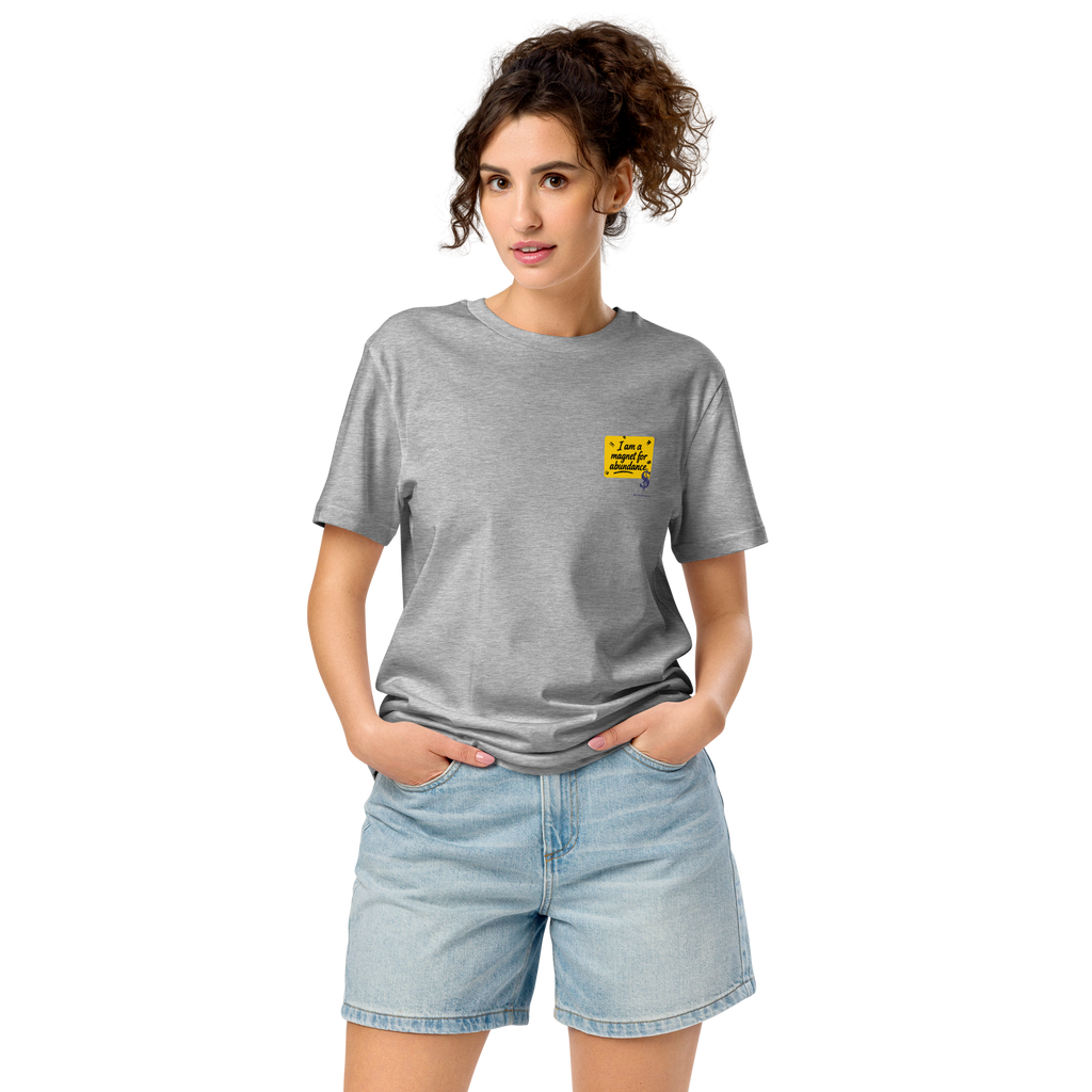 Magnetic Abundance Organic Unisex Midweight Cotton T Shirt