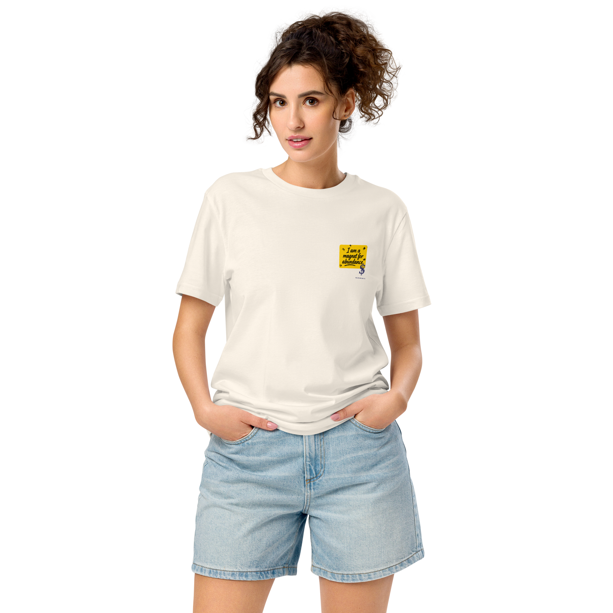 Magnetic Abundance Organic Unisex Midweight Cotton T Shirt