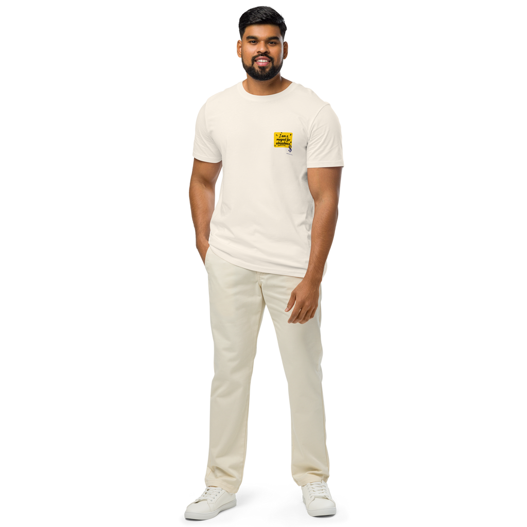 Magnetic Abundance Organic Unisex Midweight Cotton T Shirt