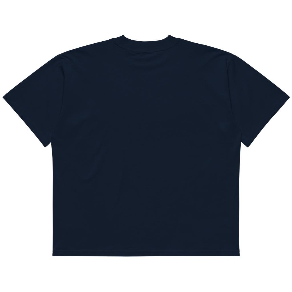 Magnetic Abundance Unisex Organic Cotton Oversized High Neck T Shirt