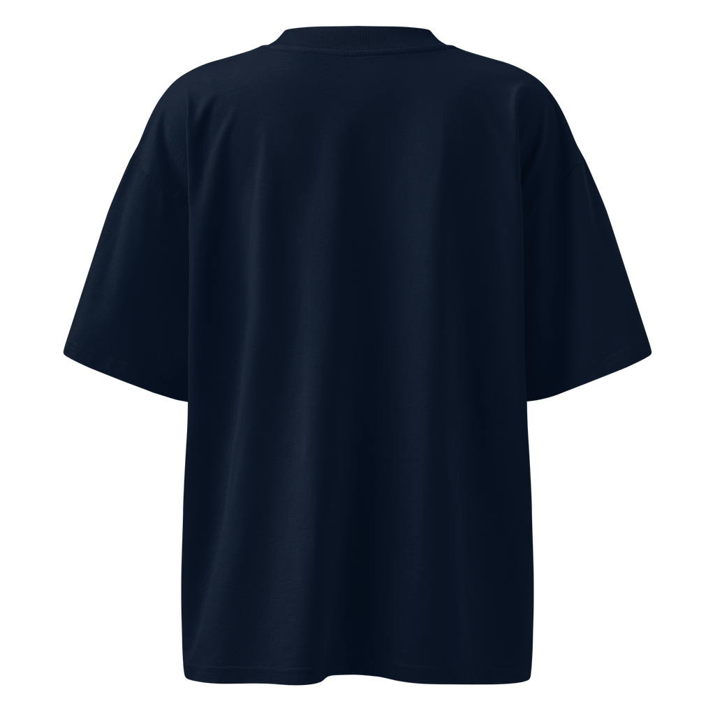 Magnetic Abundance Unisex Organic Cotton Oversized High Neck T Shirt