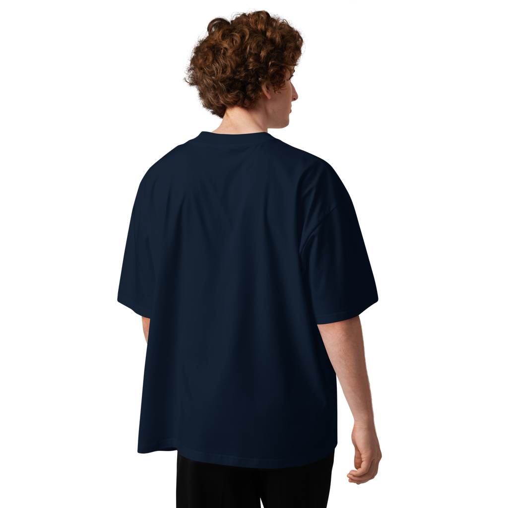 Magnetic Abundance Unisex Organic Cotton Oversized High Neck T Shirt