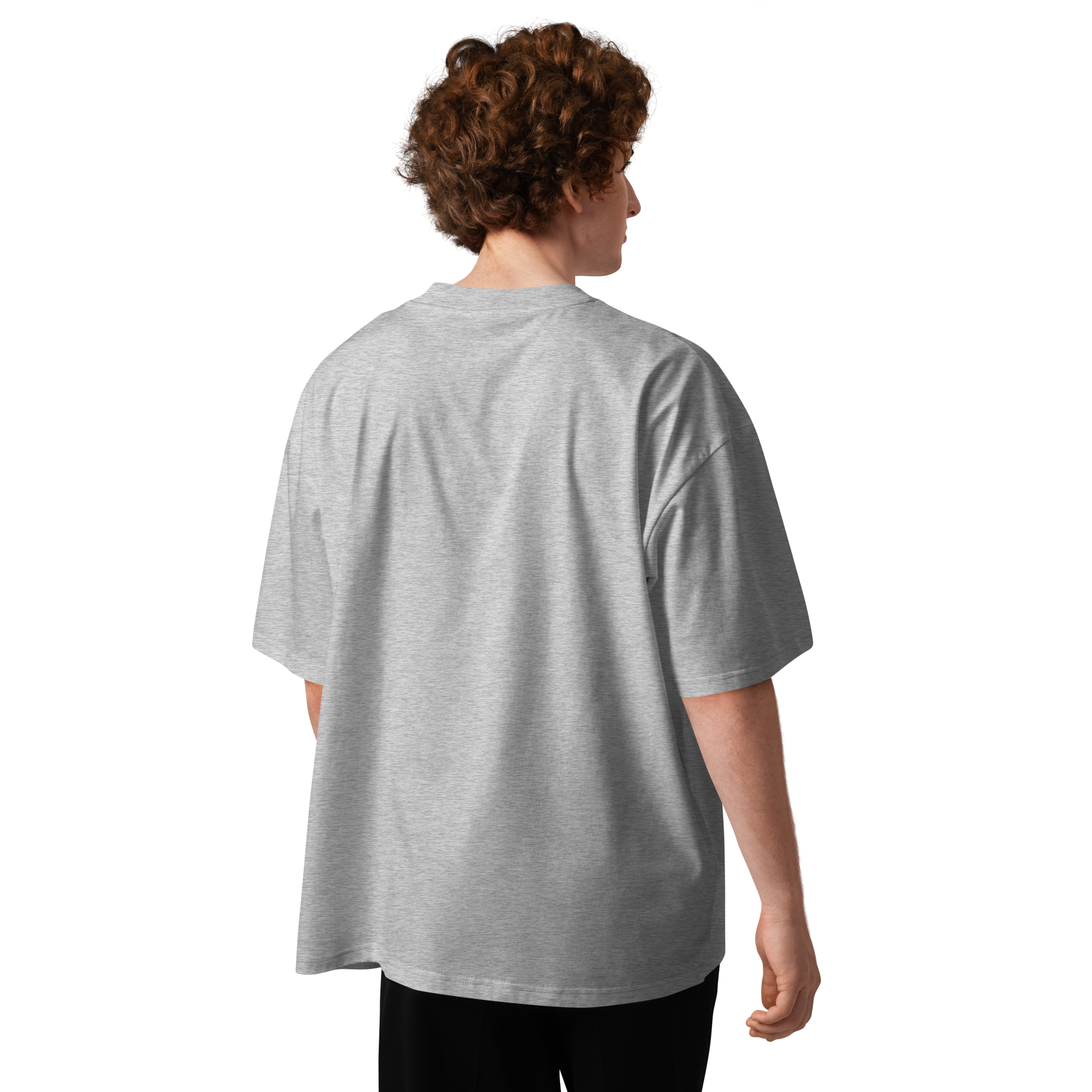 Magnetic Abundance Unisex Organic Cotton Oversized High Neck T Shirt