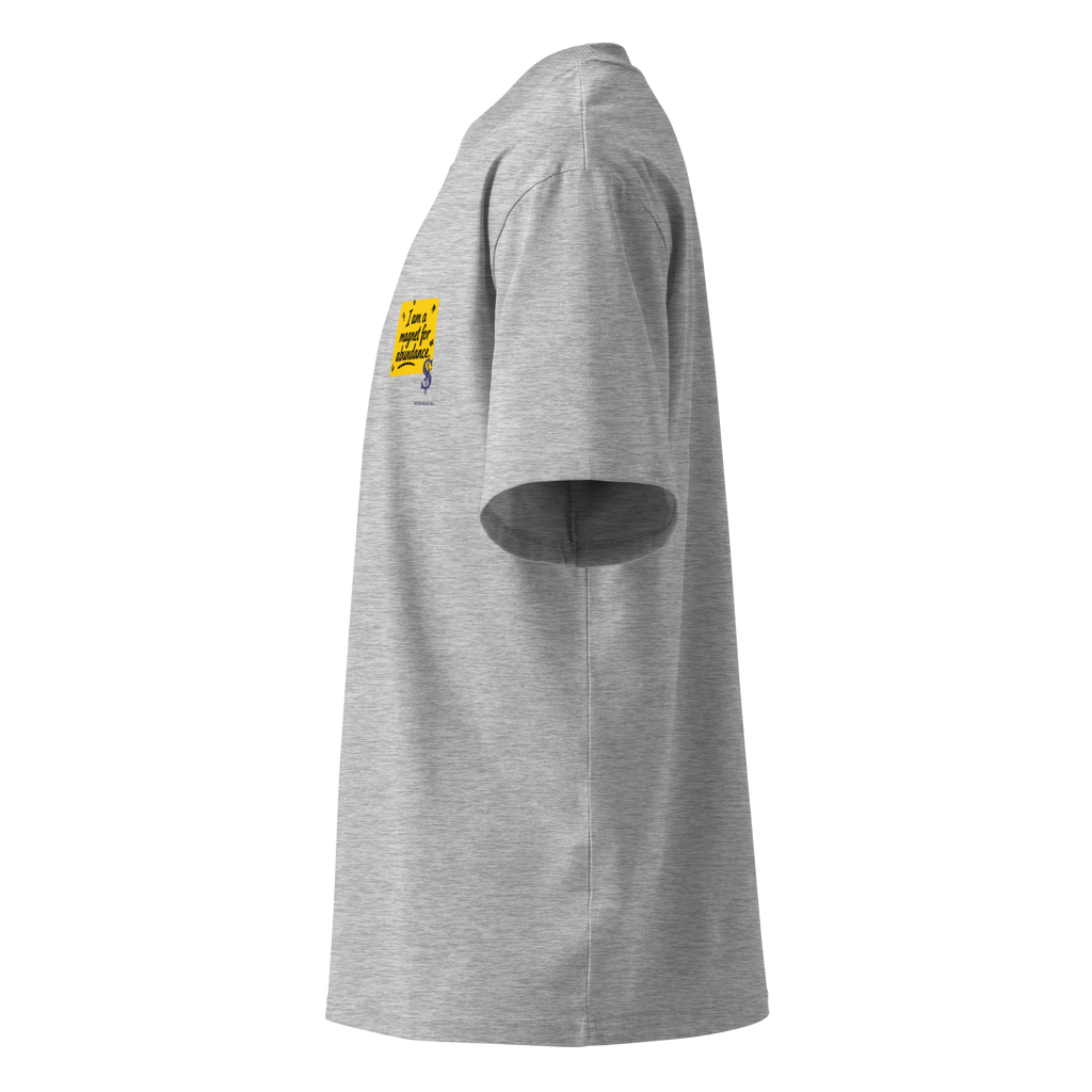 Magnetic Abundance Unisex Organic Cotton Oversized High Neck T Shirt