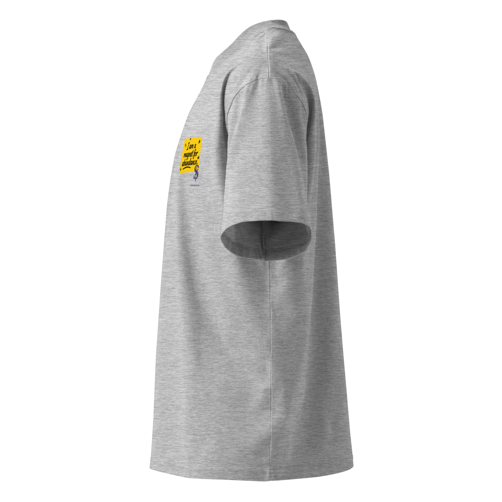 Magnetic Abundance Unisex Organic Cotton Oversized High Neck T Shirt