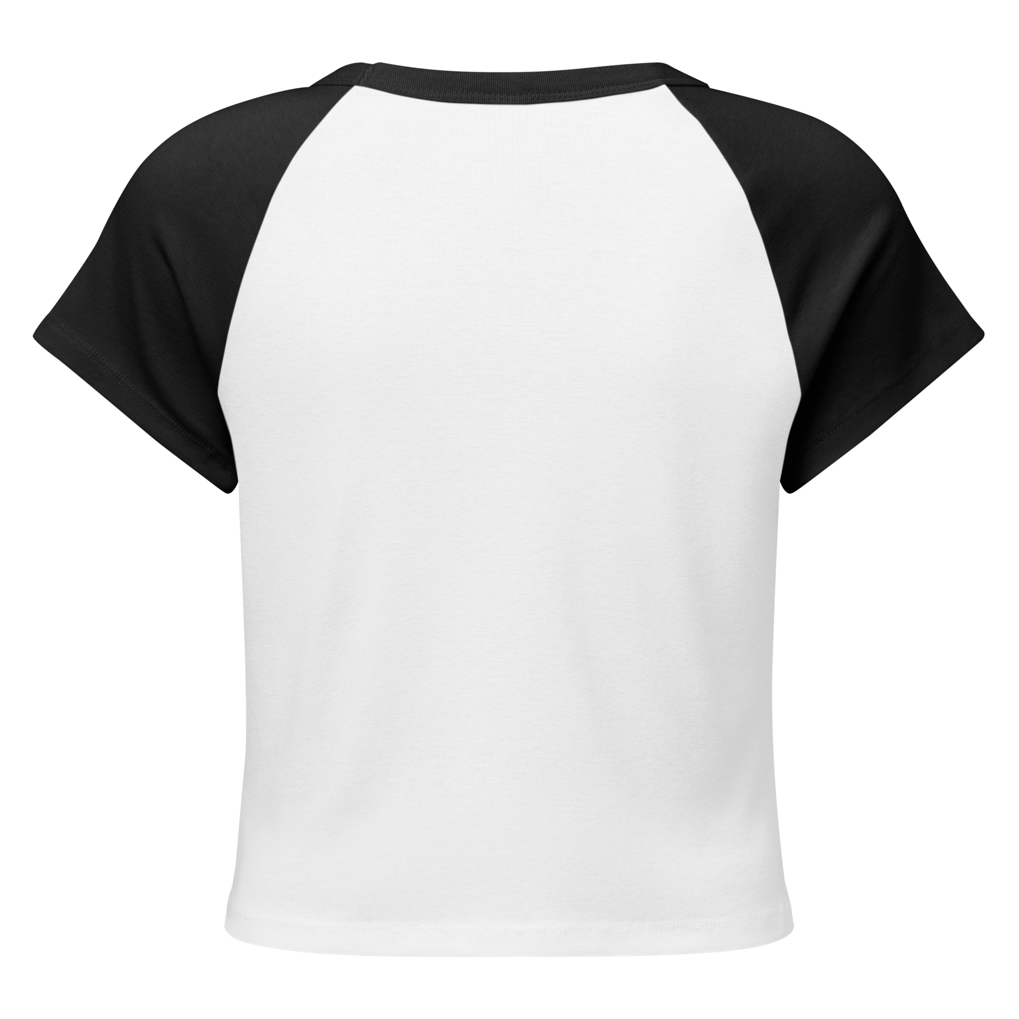MDB Co Radiate Womens Micro Rib Raglan Baby Tee Cotton Blend