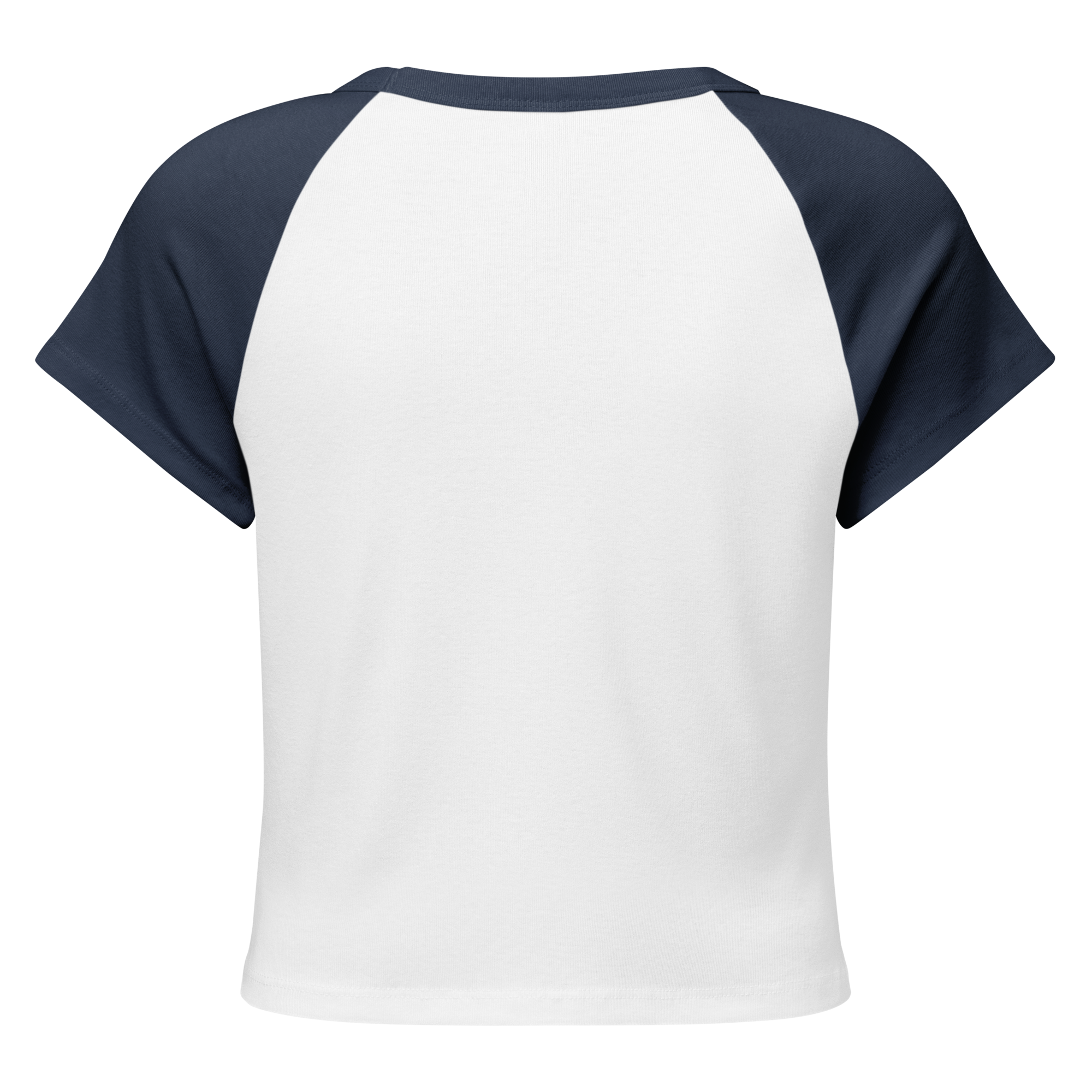 MDB Co Radiate Womens Micro Rib Raglan Baby Tee Cotton Blend