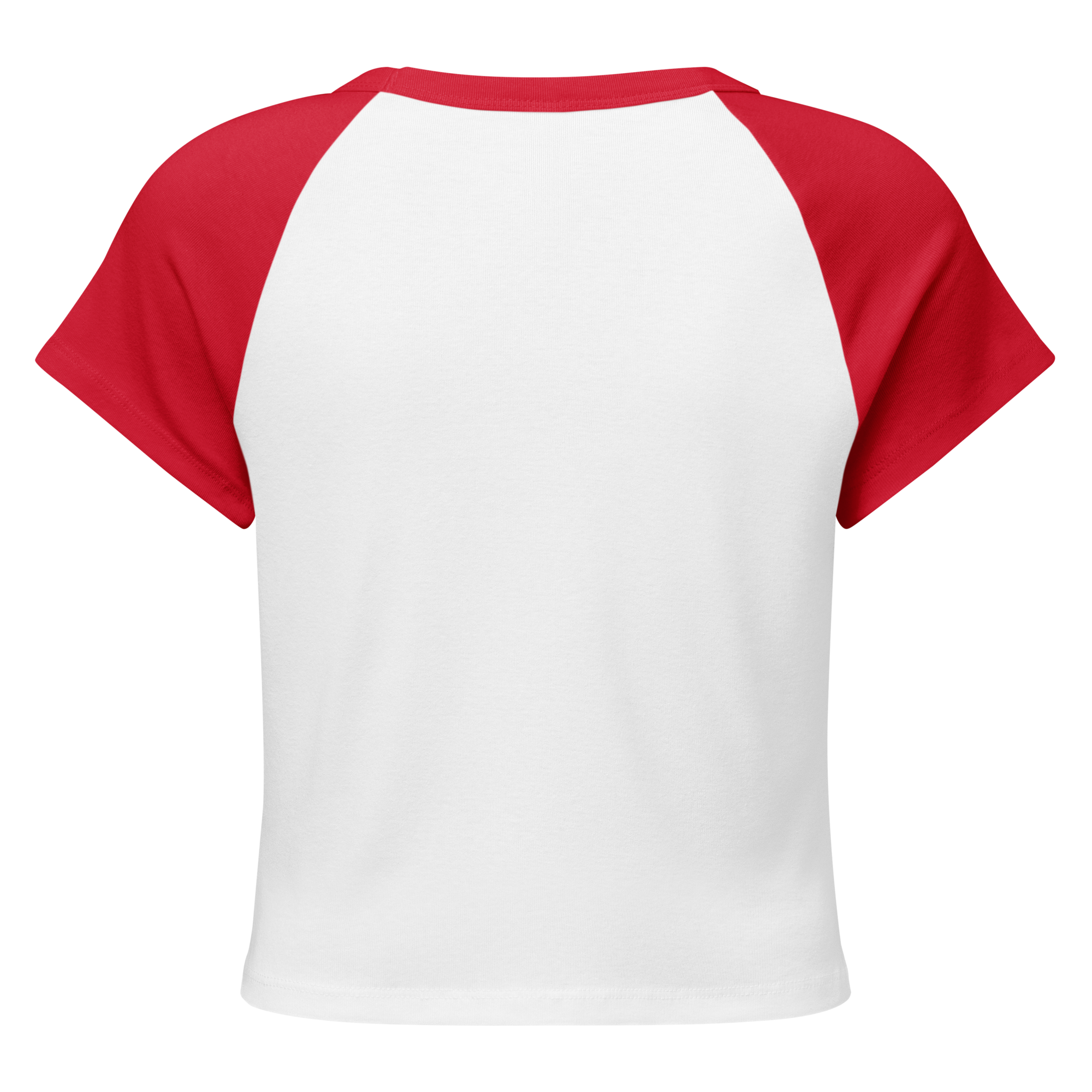 MDB Co Radiate Womens Micro Rib Raglan Baby Tee Cotton Blend