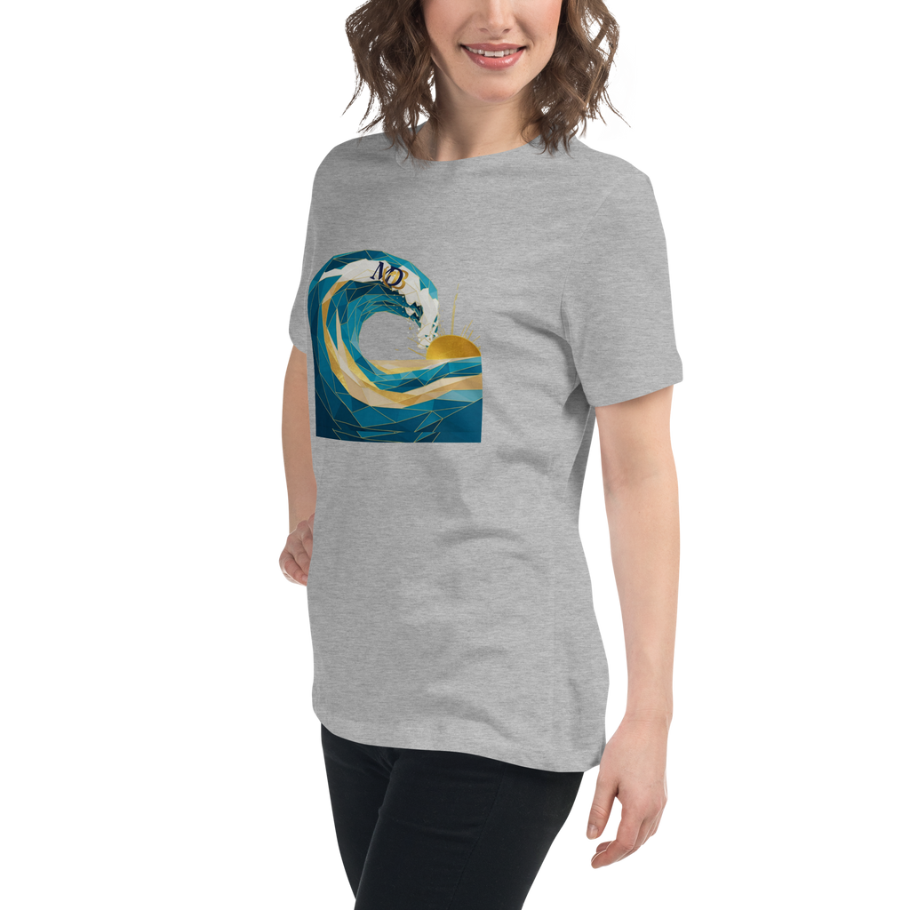 MDB Co Your Own Wave Womens Relaxed Cotton T Shirt Everyday Comfort