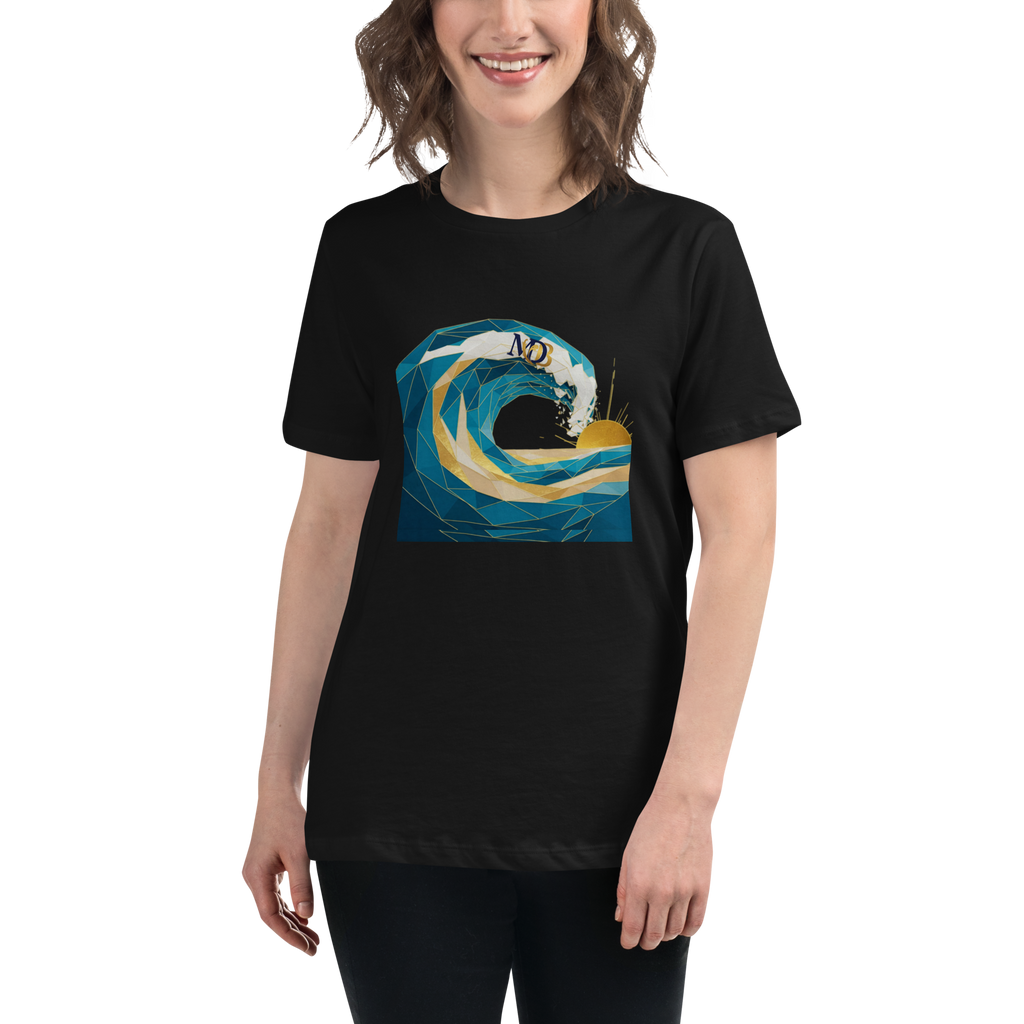 MDB Co Your Own Wave Womens Relaxed Cotton T Shirt Everyday Comfort