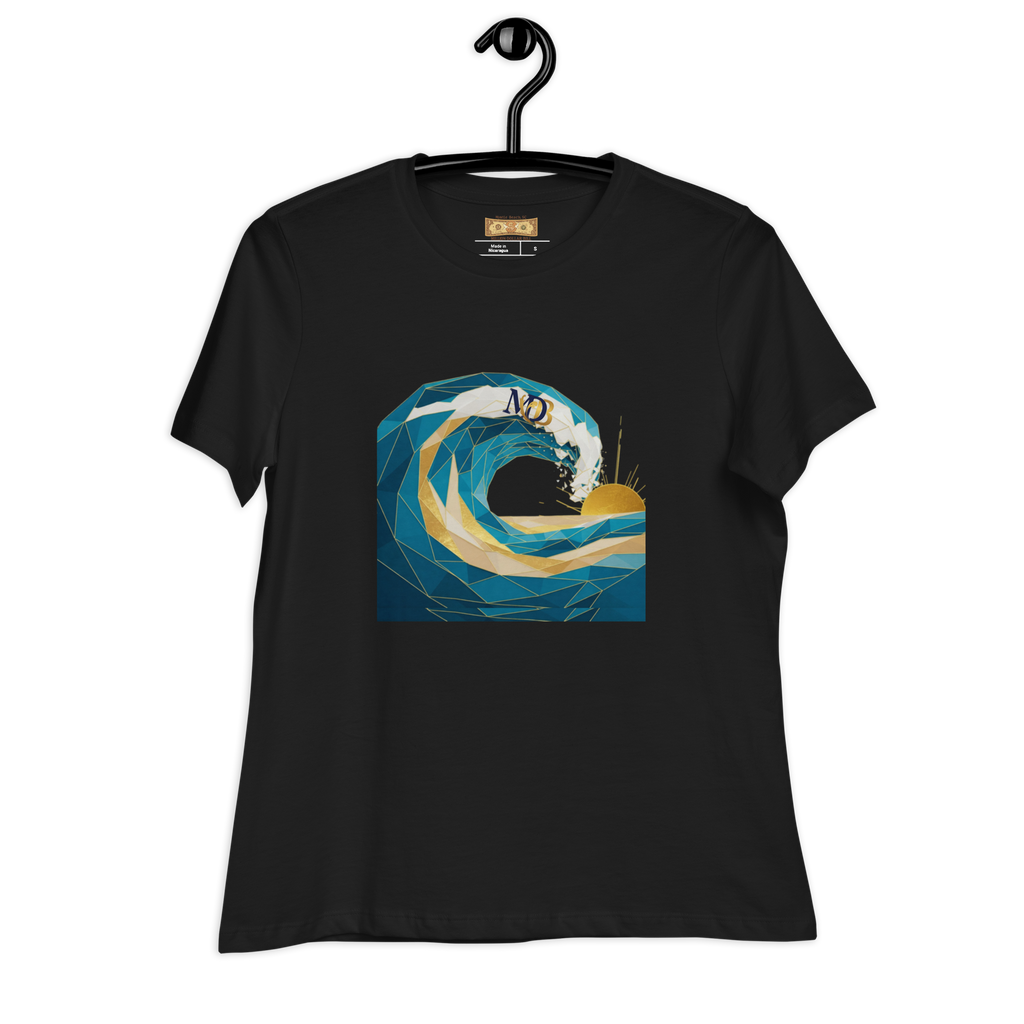 MDB Co Your Own Wave Womens Relaxed Cotton T Shirt Everyday Comfort