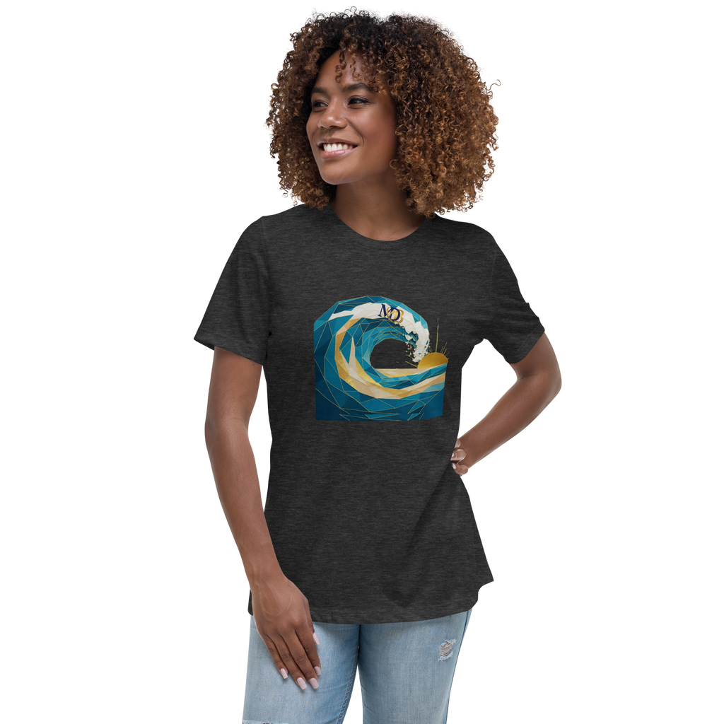 MDB Co Your Own Wave Womens Relaxed Cotton T Shirt Everyday Comfort