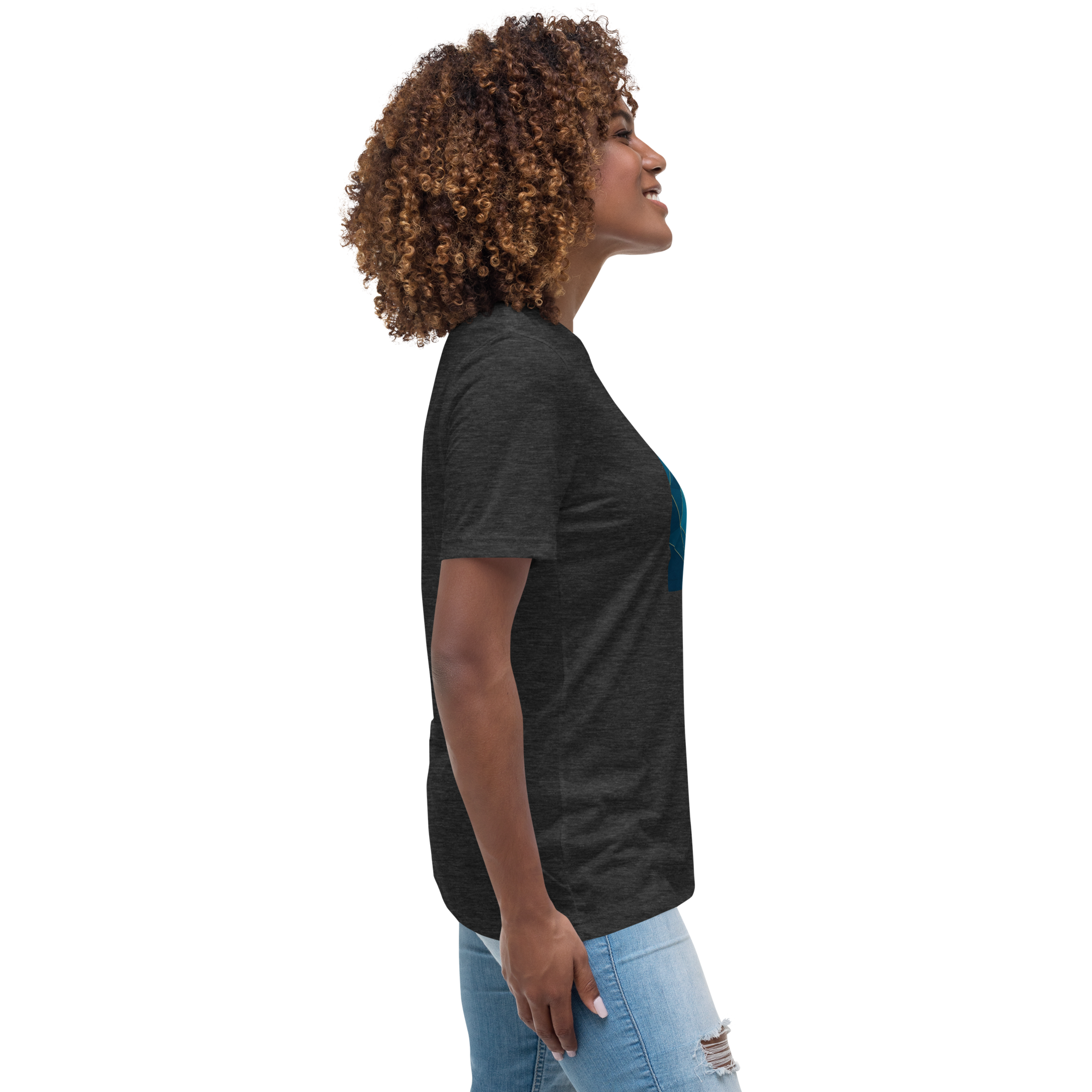MDB Co Your Own Wave Womens Relaxed Cotton T Shirt Everyday Comfort