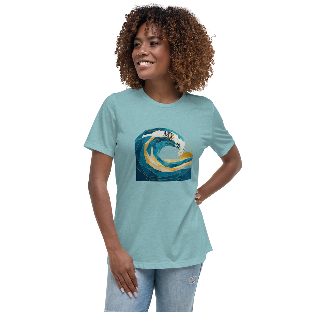 MDB Co Your Own Wave Womens Relaxed Cotton T Shirt Everyday Comfort