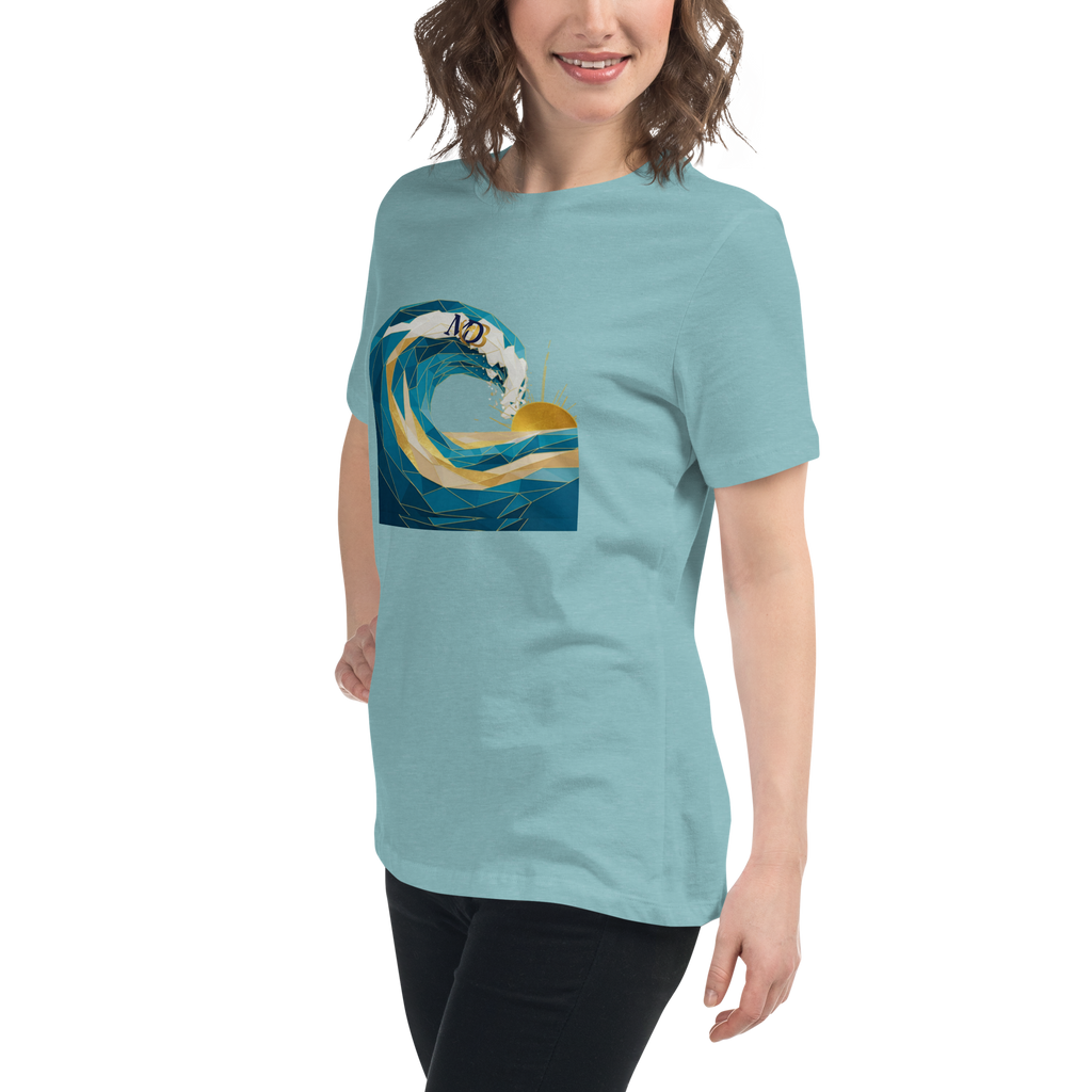MDB Co Your Own Wave Womens Relaxed Cotton T Shirt Everyday Comfort