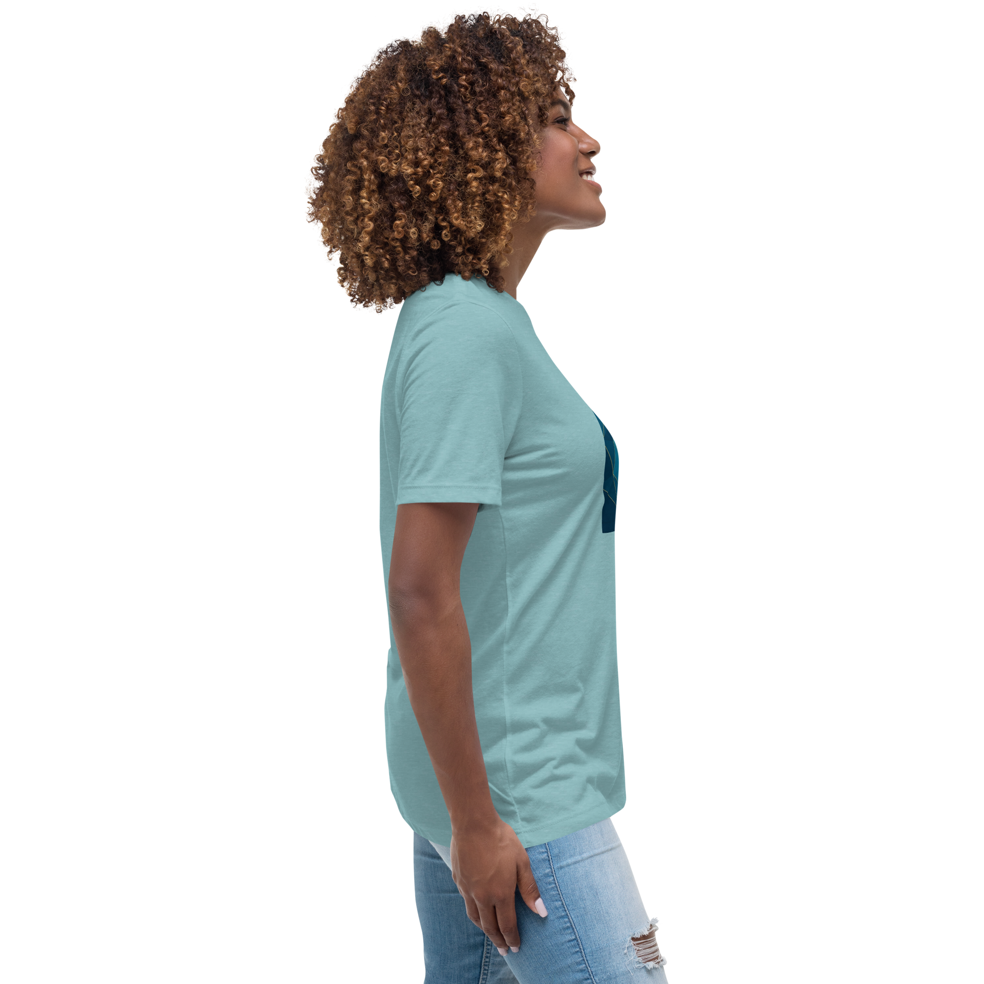 MDB Co Your Own Wave Womens Relaxed Cotton T Shirt Everyday Comfort