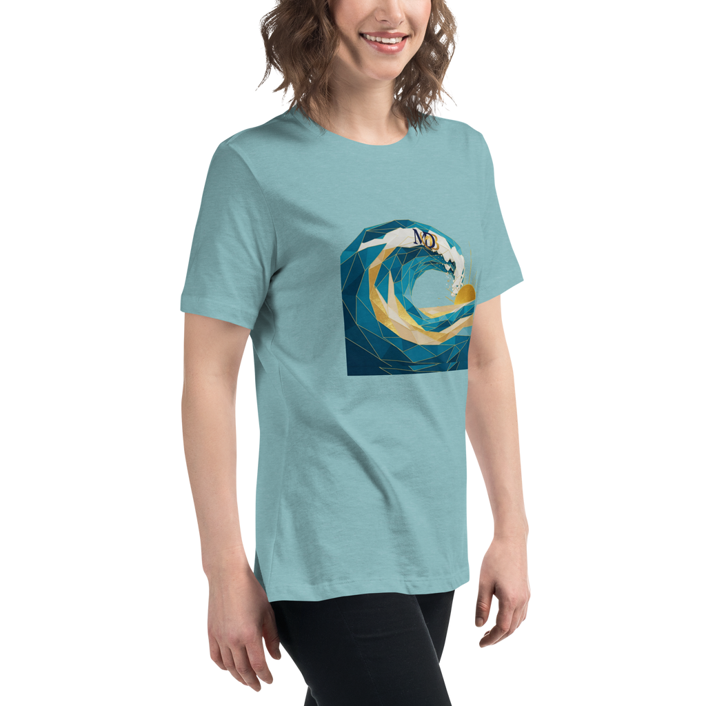 MDB Co Your Own Wave Womens Relaxed Cotton T Shirt Everyday Comfort