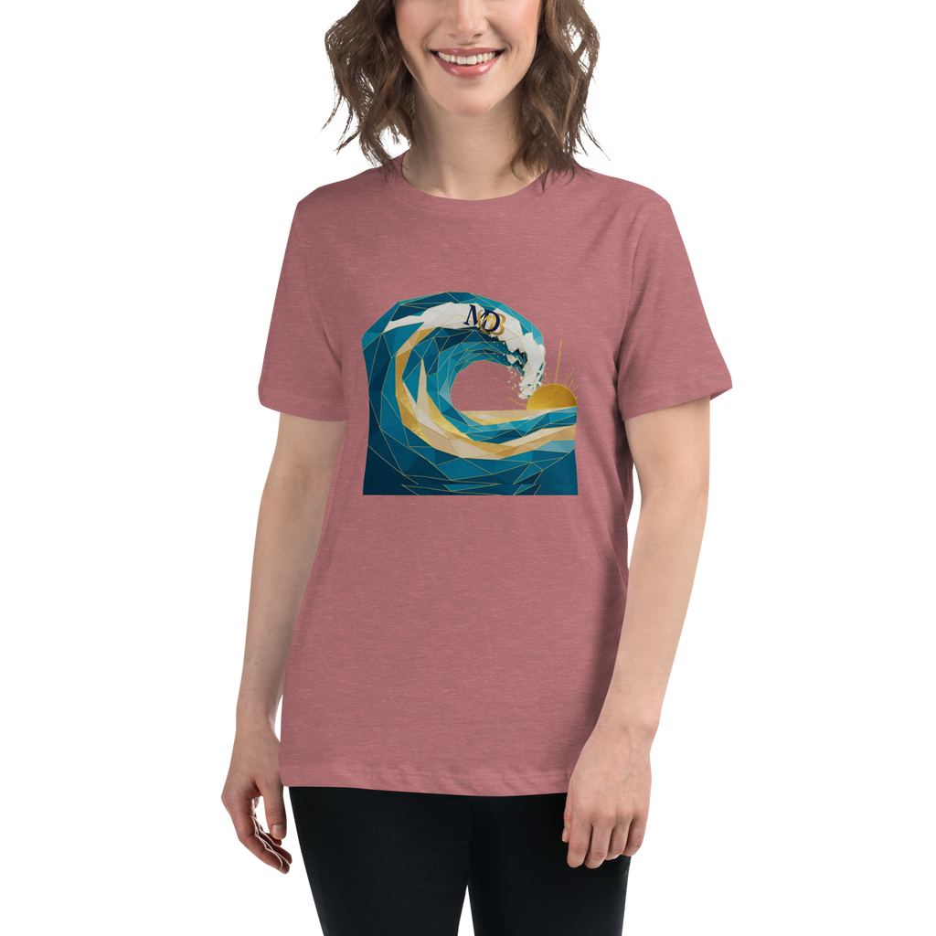 MDB Co Your Own Wave Womens Relaxed Cotton T Shirt Everyday Comfort