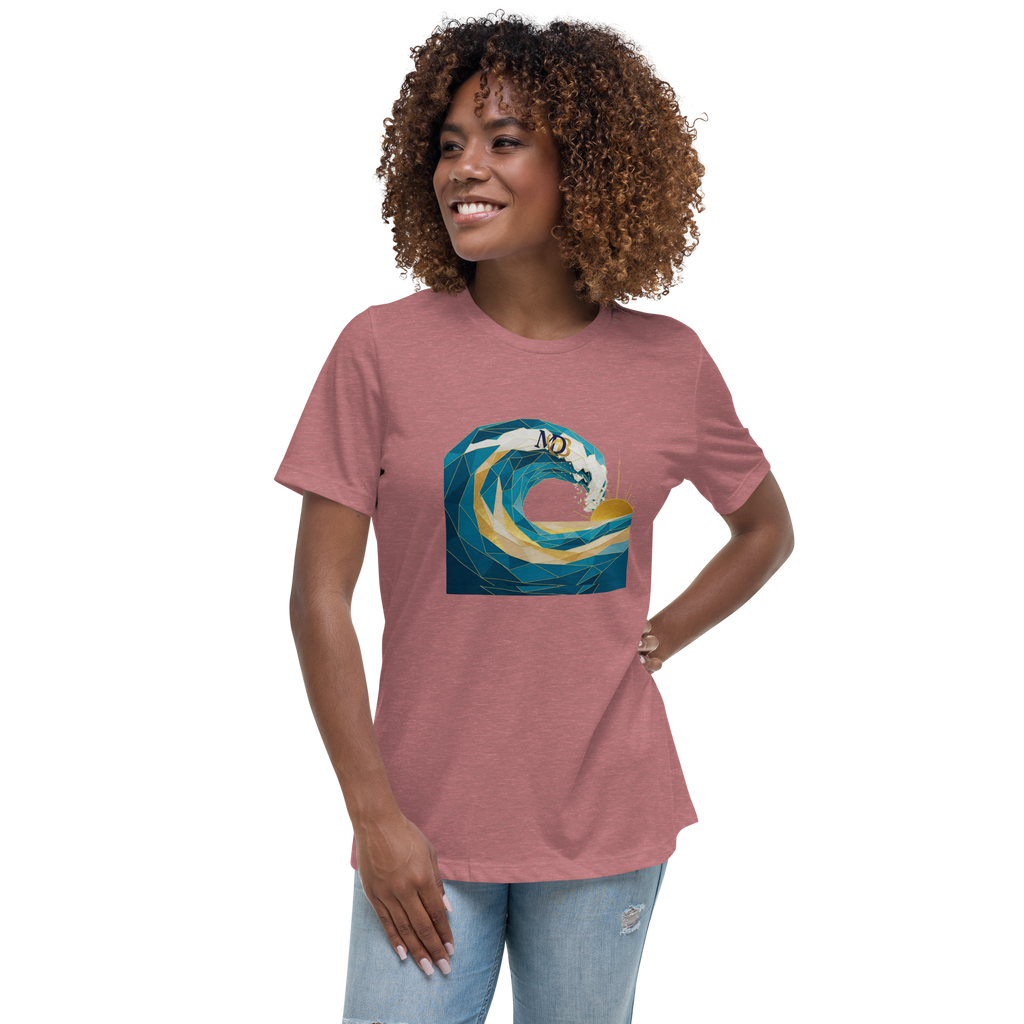 MDB Co Your Own Wave Womens Relaxed Cotton T Shirt Everyday Comfort