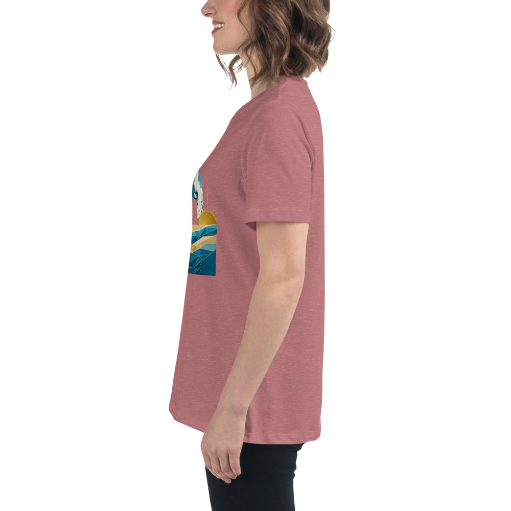 MDB Co Your Own Wave Womens Relaxed Cotton T Shirt Everyday Comfort