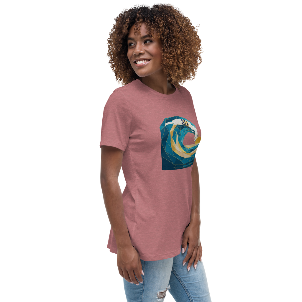 MDB Co Your Own Wave Womens Relaxed Cotton T Shirt Everyday Comfort
