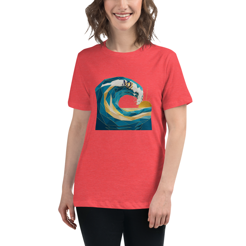 MDB Co Your Own Wave Womens Relaxed Cotton T Shirt Everyday Comfort