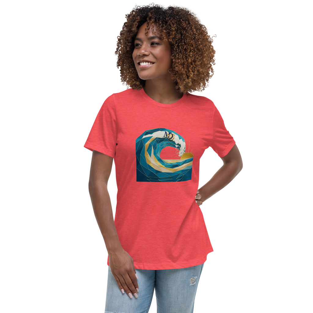 MDB Co Your Own Wave Womens Relaxed Cotton T Shirt Everyday Comfort