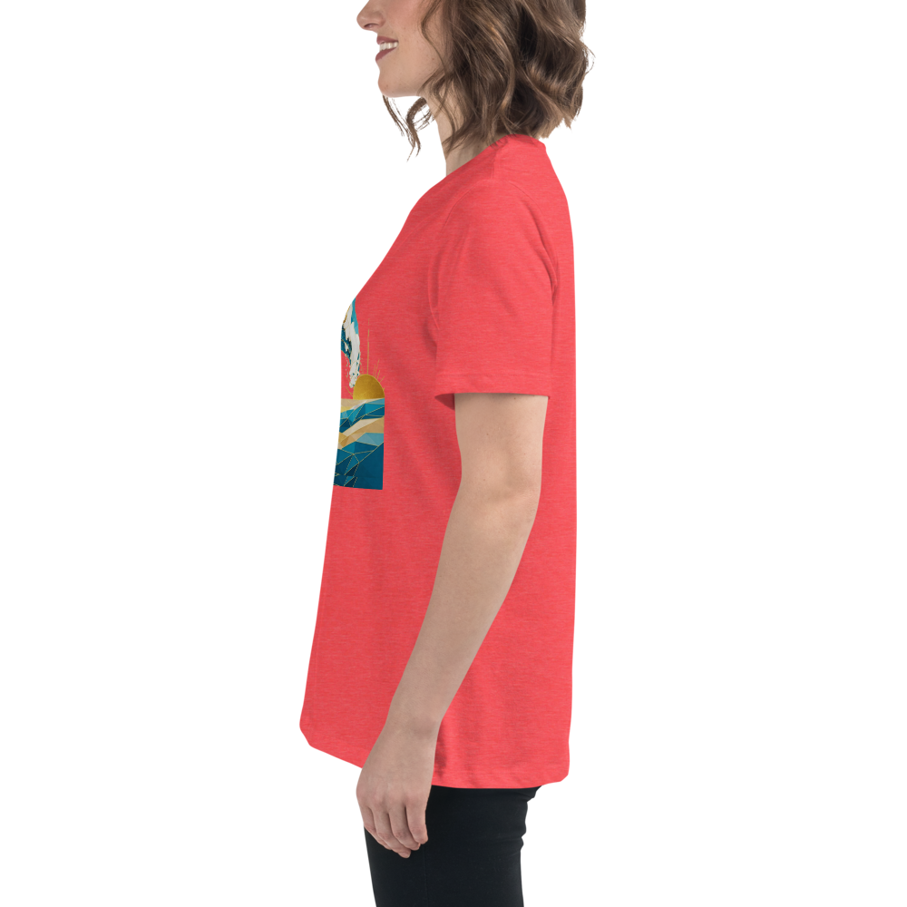 MDB Co Your Own Wave Womens Relaxed Cotton T Shirt Everyday Comfort