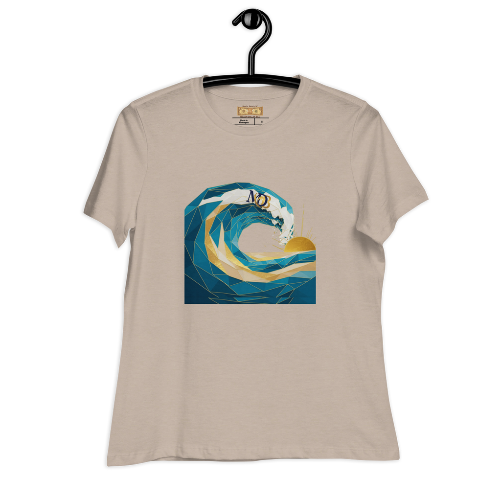 MDB Co Your Own Wave Womens Relaxed Cotton T Shirt Everyday Comfort