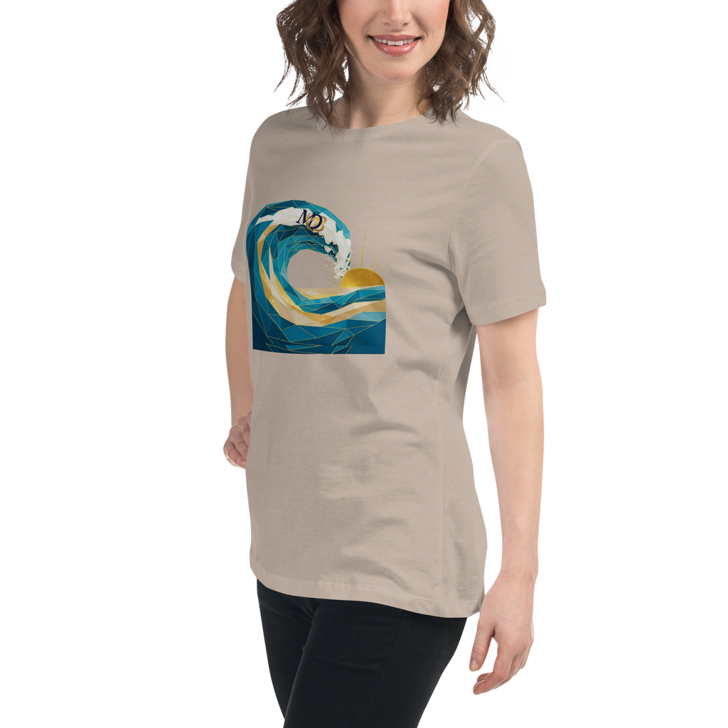 MDB Co Your Own Wave Womens Relaxed Cotton T Shirt Everyday Comfort