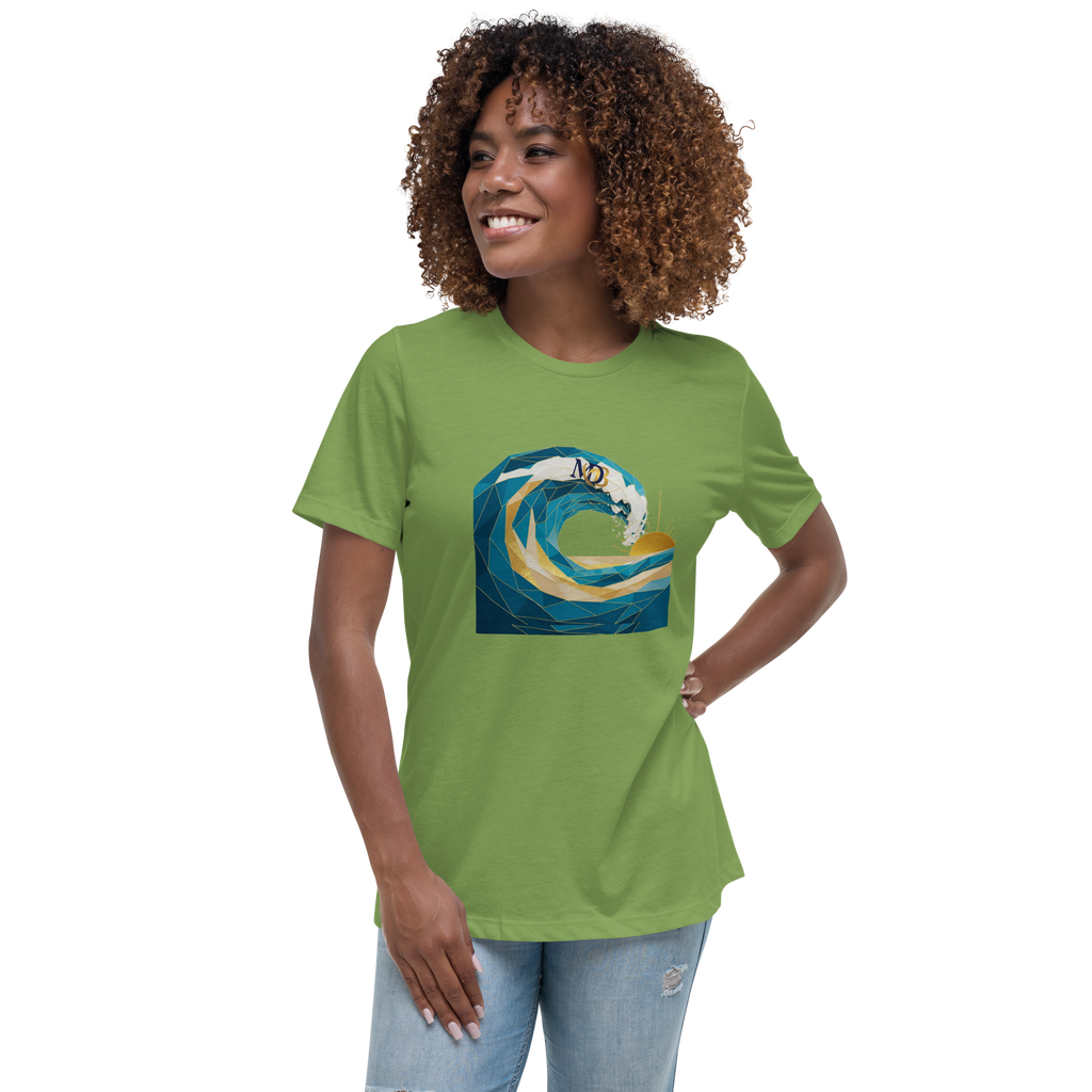 MDB Co Your Own Wave Womens Relaxed Cotton T Shirt Everyday Comfort