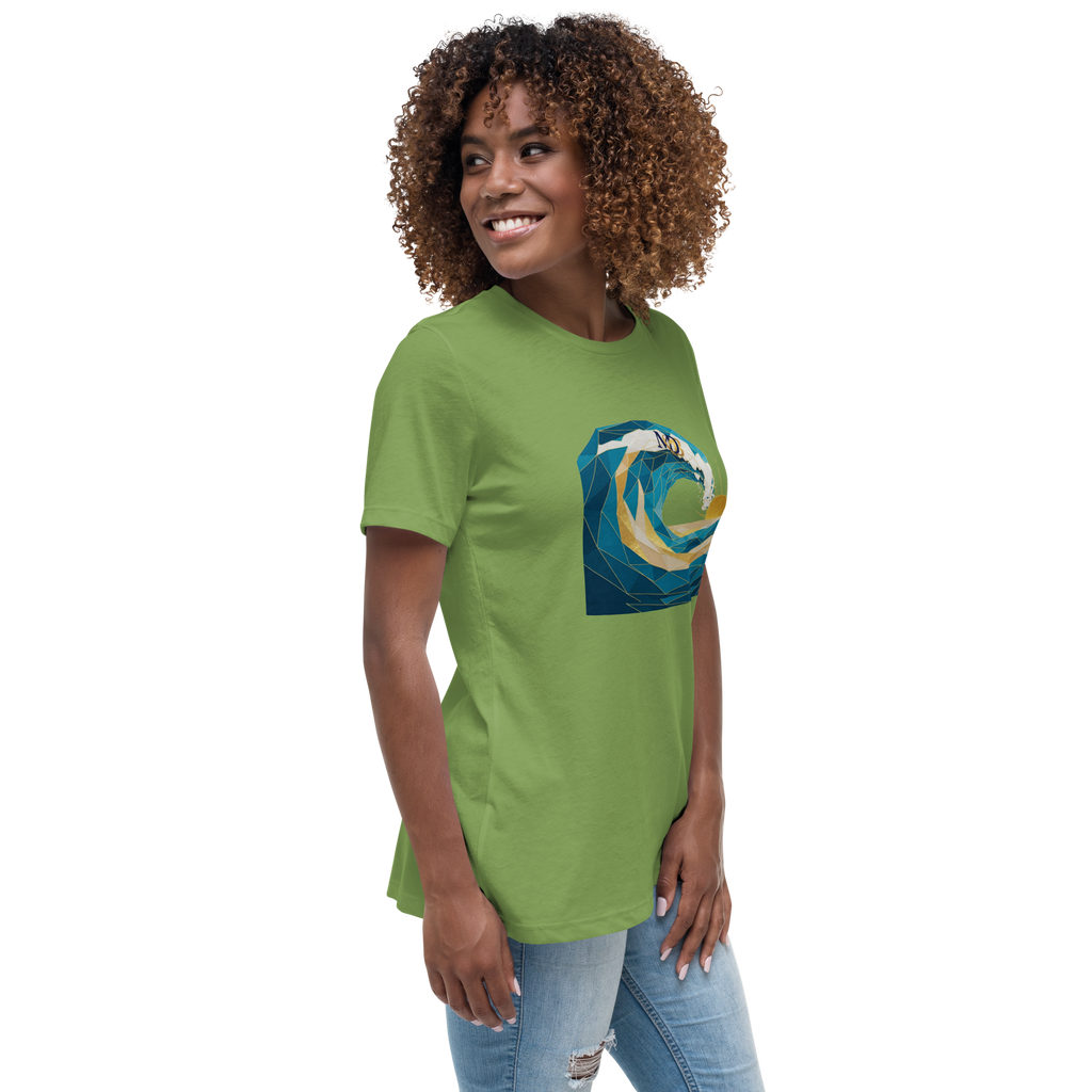 MDB Co Your Own Wave Womens Relaxed Cotton T Shirt Everyday Comfort