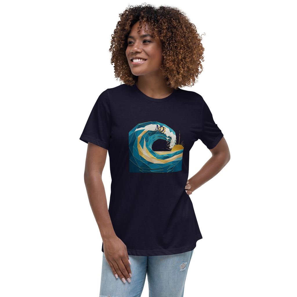 MDB Co Your Own Wave Womens Relaxed Cotton T Shirt Everyday Comfort