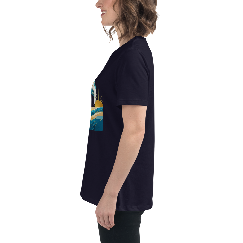 MDB Co Your Own Wave Womens Relaxed Cotton T Shirt Everyday Comfort