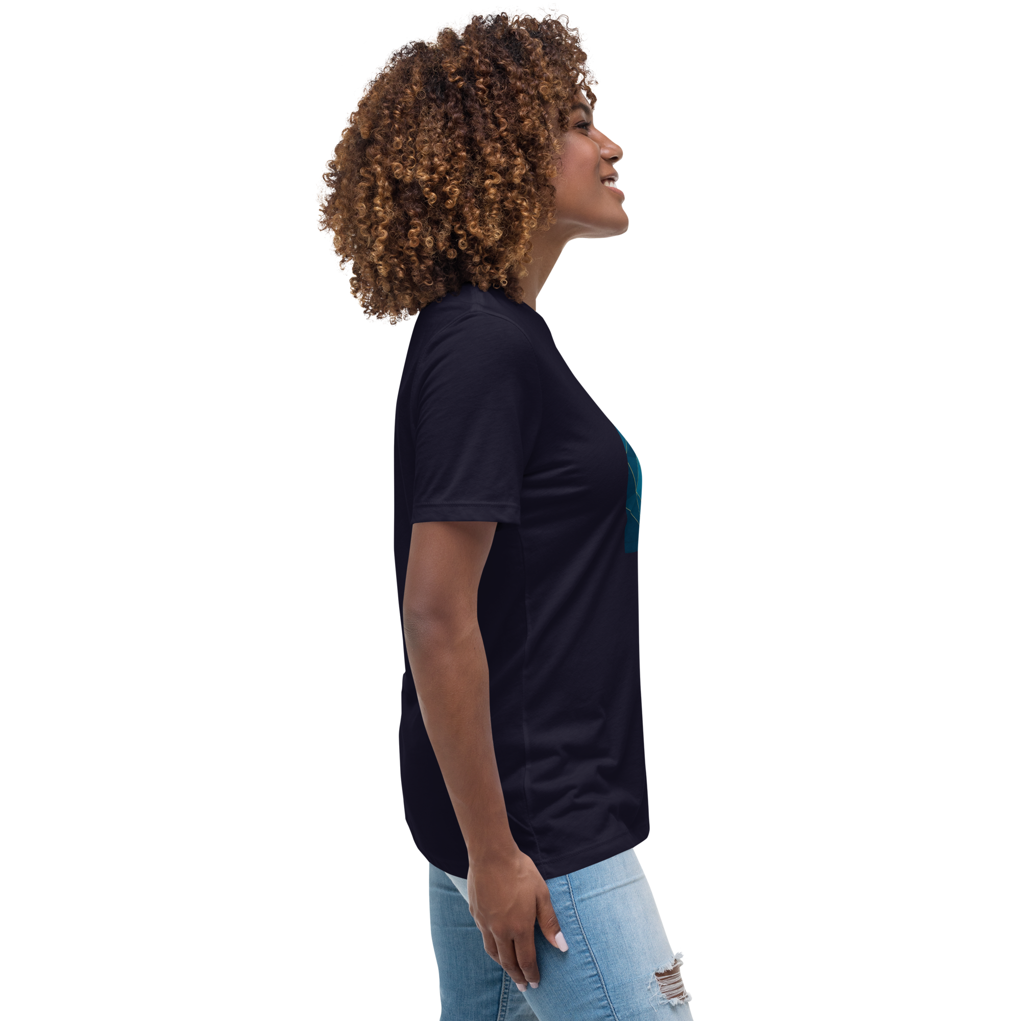 MDB Co Your Own Wave Womens Relaxed Cotton T Shirt Everyday Comfort
