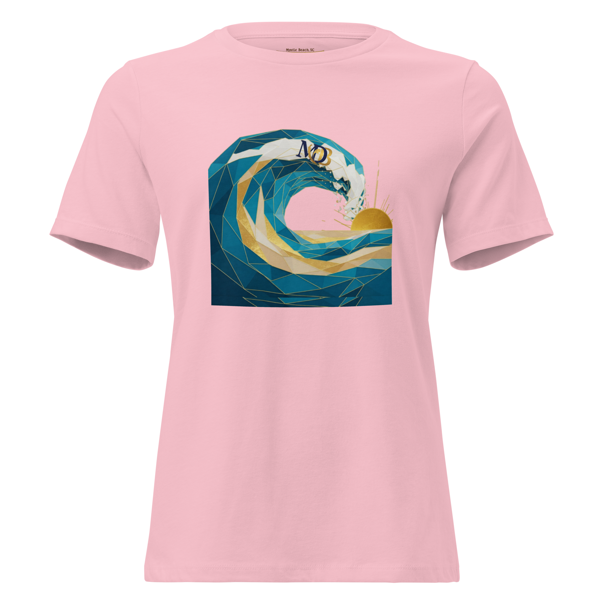 MDB Co Your Own Wave Womens Relaxed Cotton T Shirt Everyday Comfort
