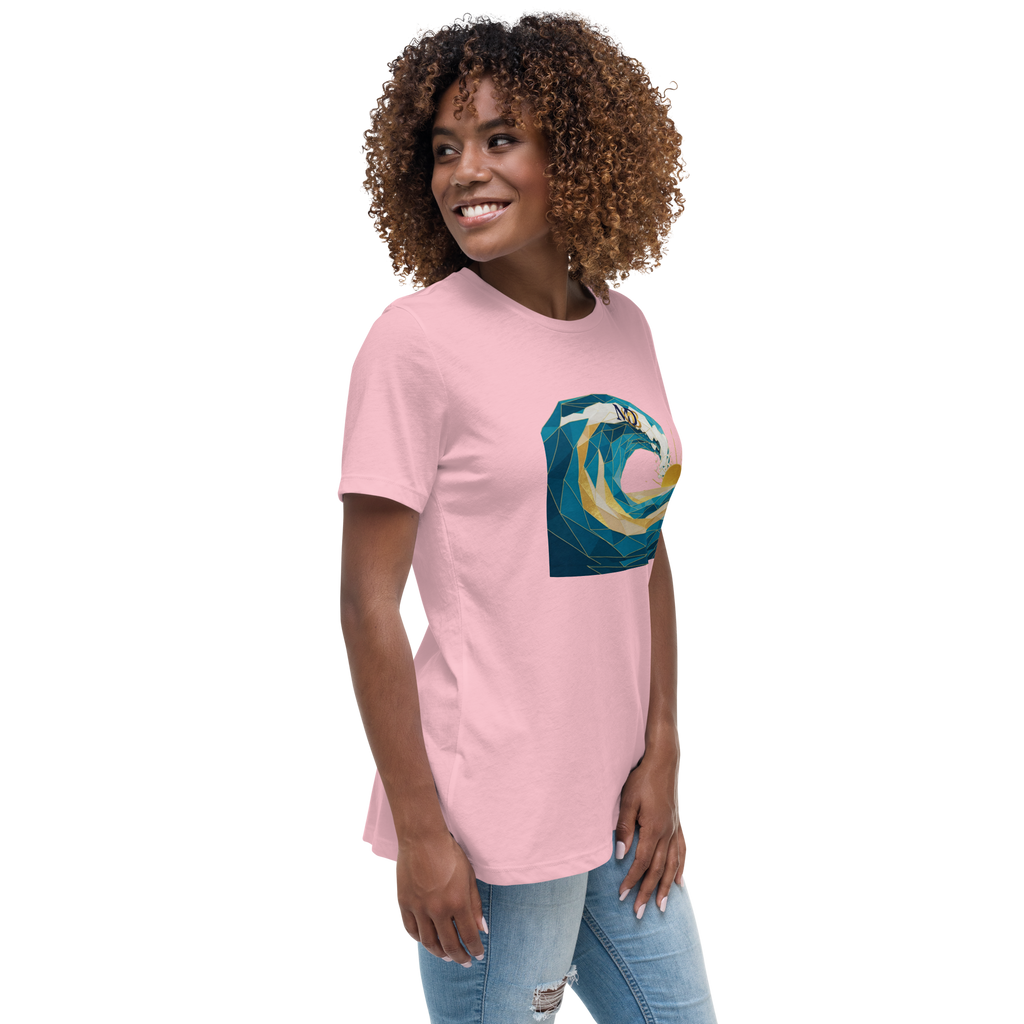 MDB Co Your Own Wave Womens Relaxed Cotton T Shirt Everyday Comfort