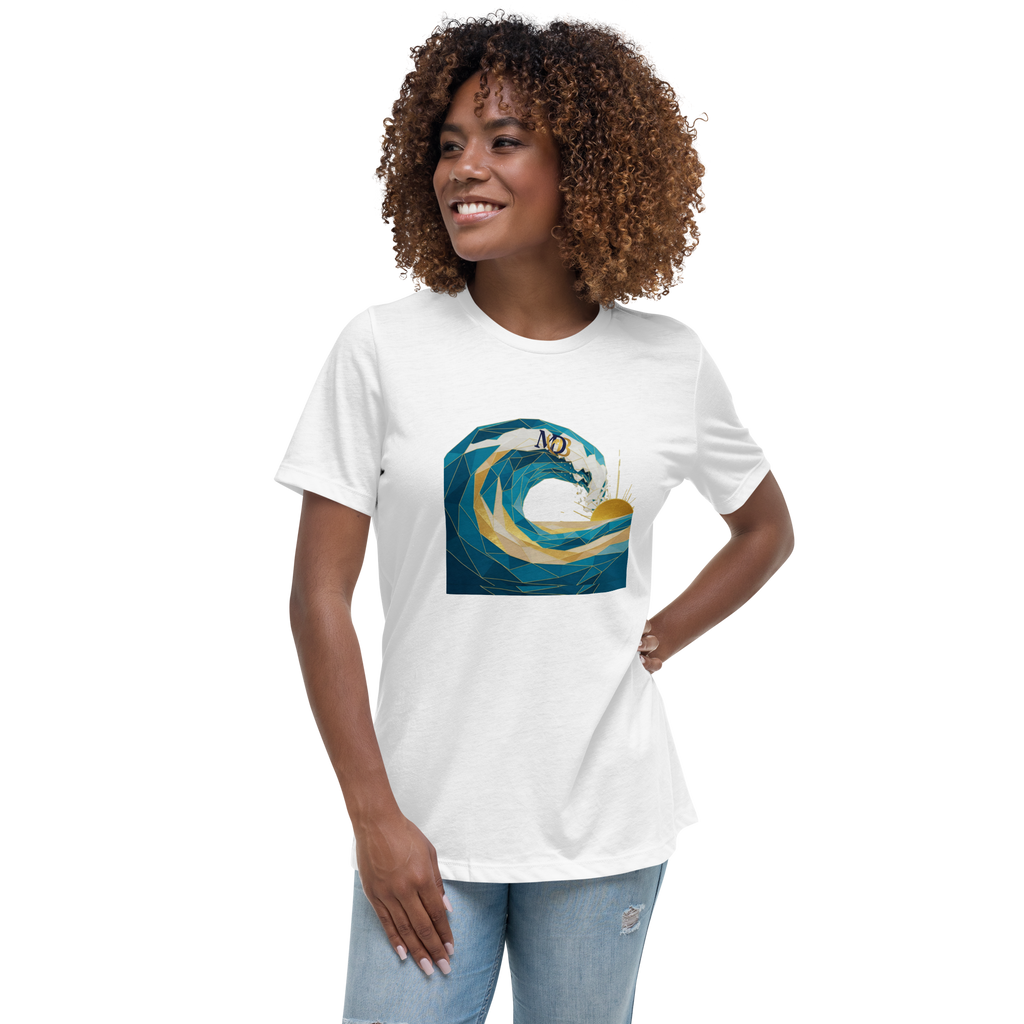 MDB Co Your Own Wave Womens Relaxed Cotton T Shirt Everyday Comfort