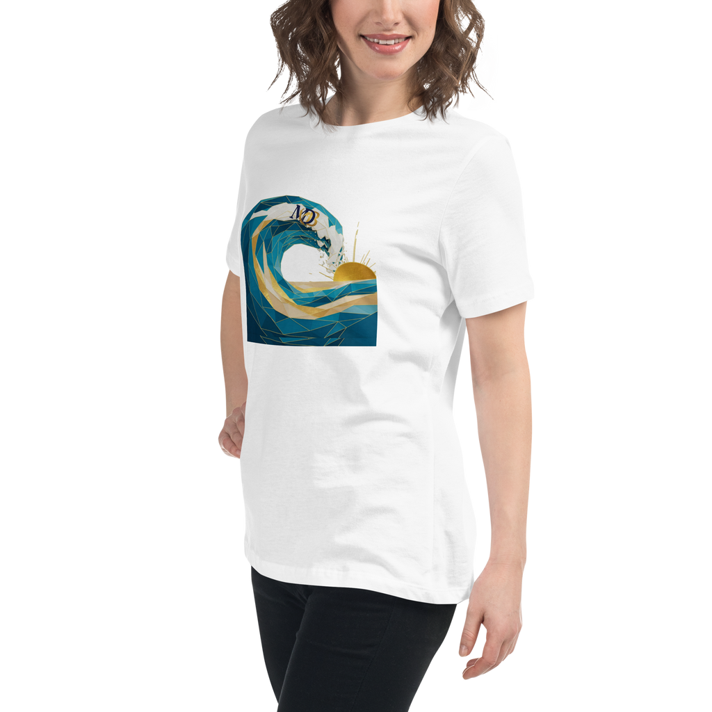 MDB Co Your Own Wave Womens Relaxed Cotton T Shirt Everyday Comfort